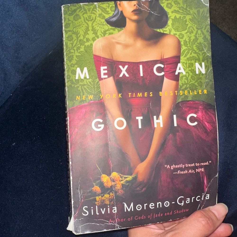 Mexican Gothic by Silvia Moreno-Garcia - Red & Green Paperback Novel